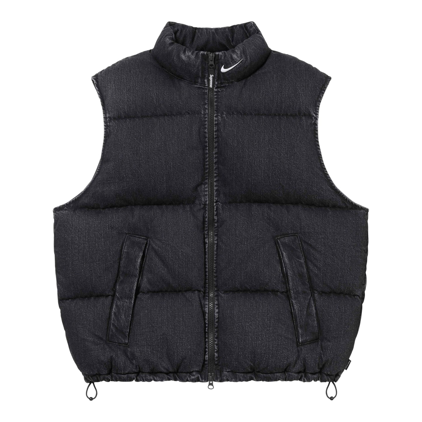 Supreme x Nike Denim Puffer Vest Black