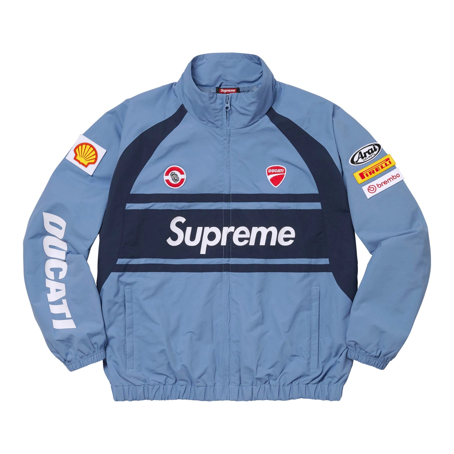 Supreme x Ducati Track Jacket Light Blue