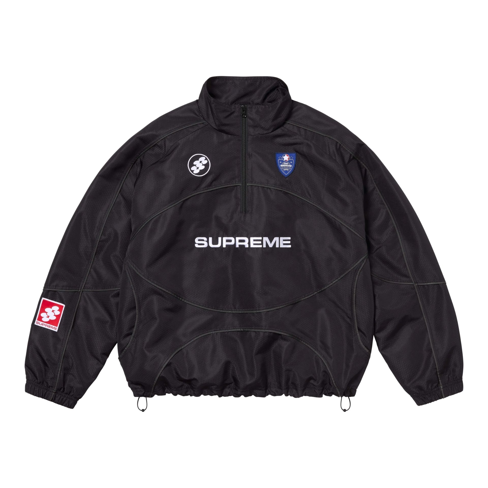 Supreme Reflective Piping Pullover Black Supreme Reflective Piping Pullover Black