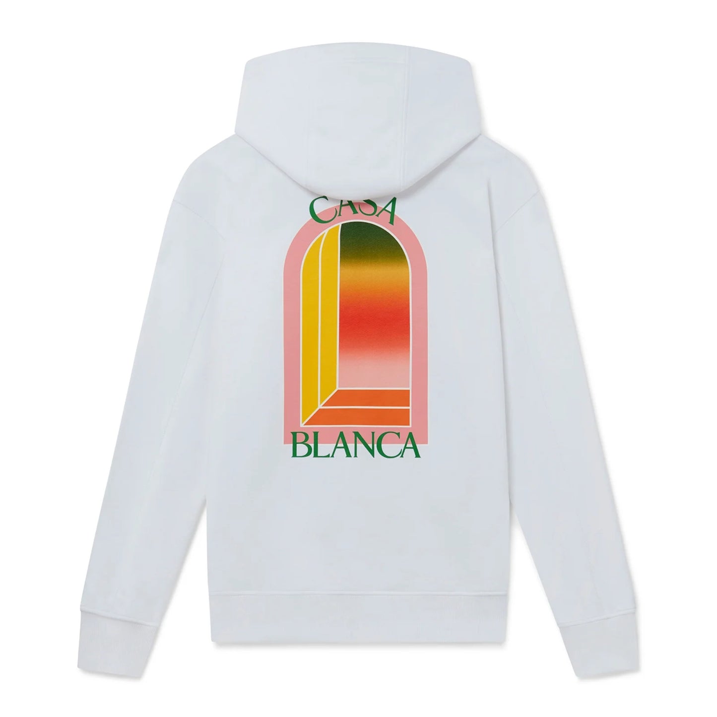 Casablanca Gradient L'Arche Hooded Sweatshirt White