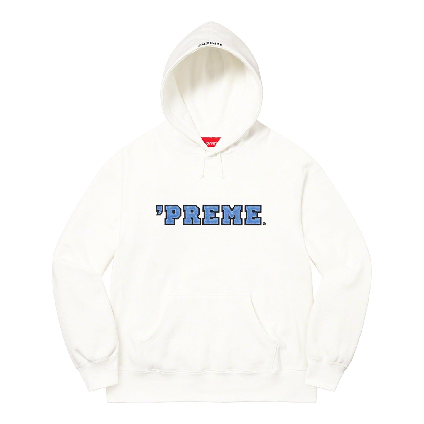 Supreme 'Preme Hooded Sweatshirt White