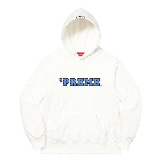 Supreme 'Preme Hooded Sweatshirt White