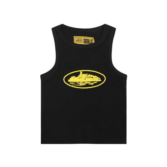 Corteiz Alcatraz Tank Top Black/Yellow