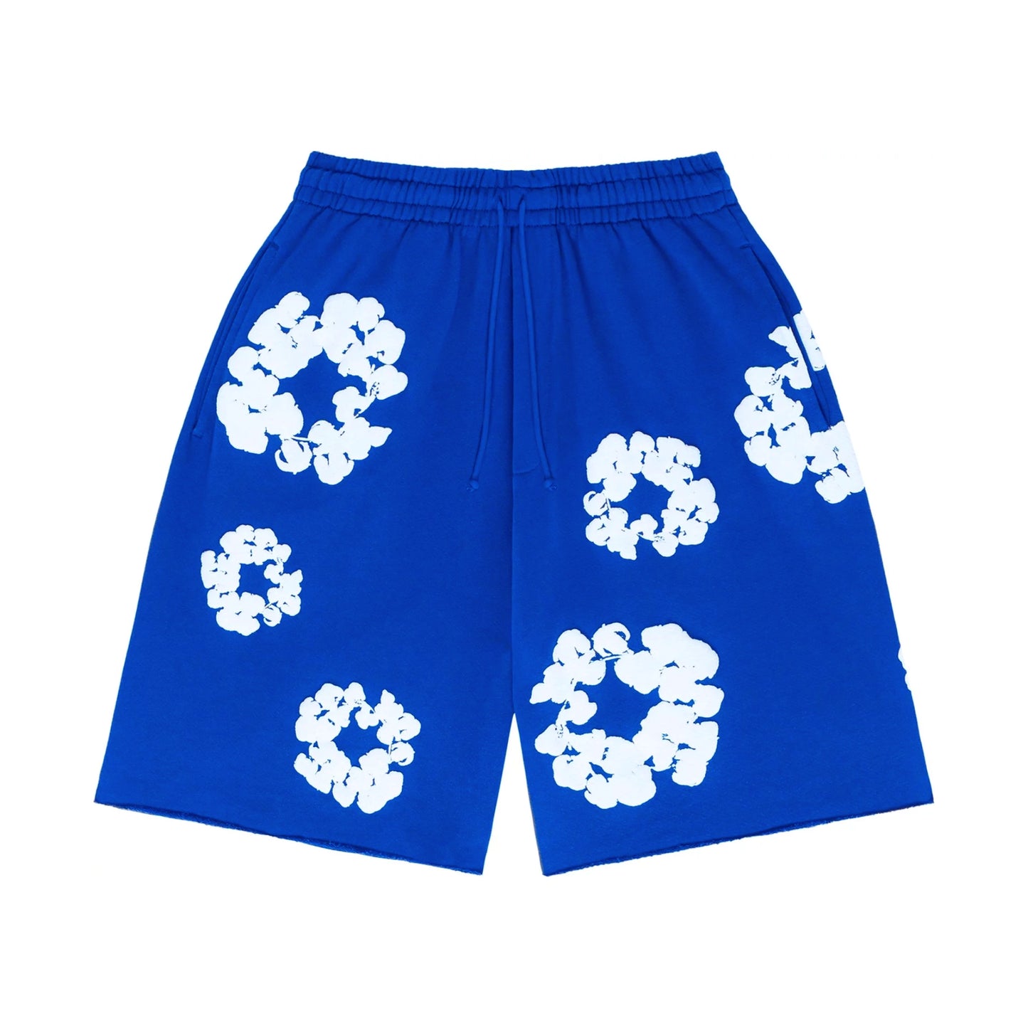 Denim Tears The Cotton Wreath Shorts Royal Blue