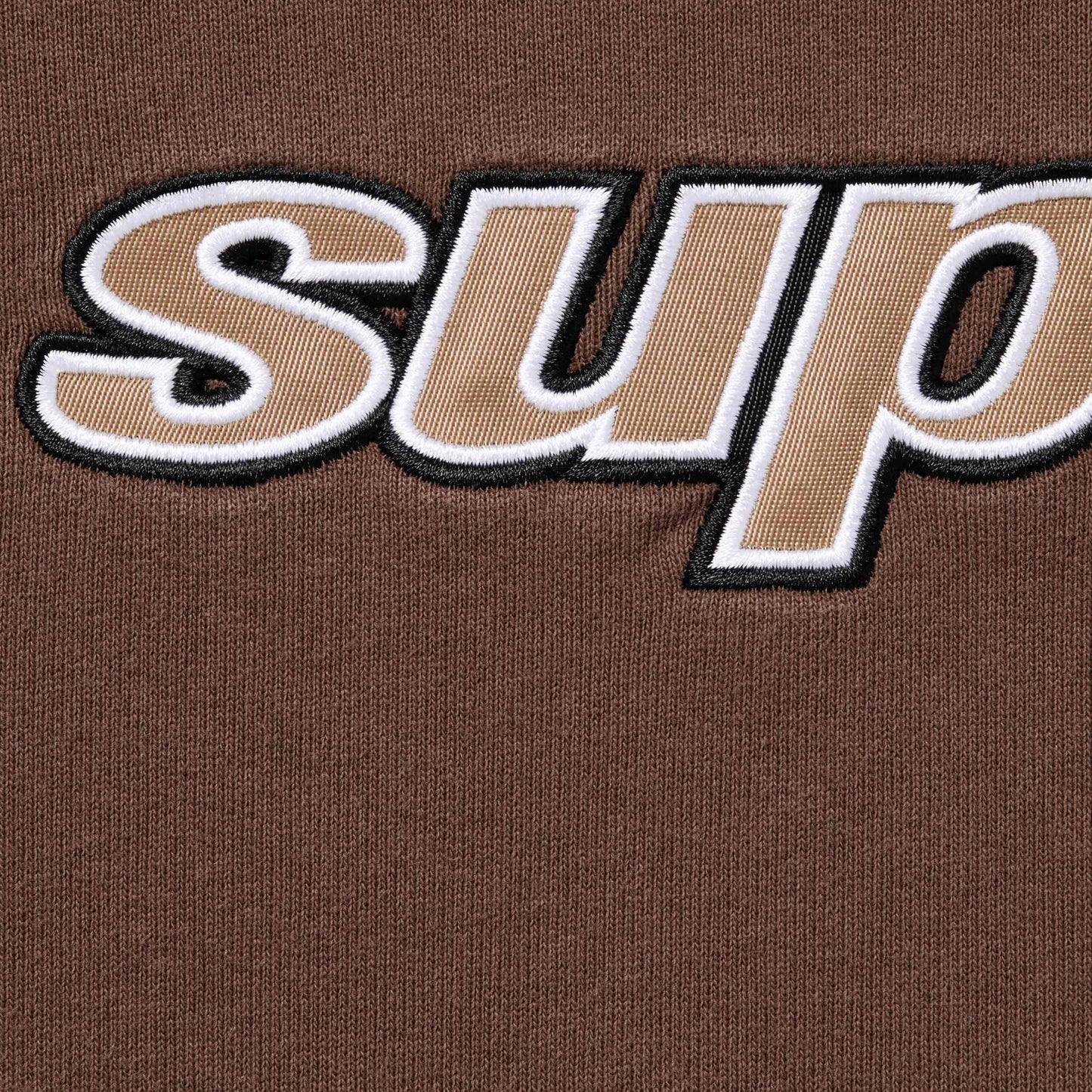 Supreme Division Hooded Sweatshirt Brown