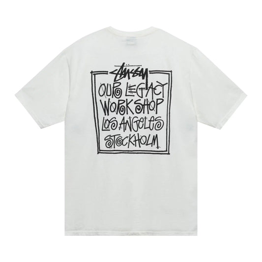 Stussy x Our Legacy Frame Pigment Dyed Tee Natural