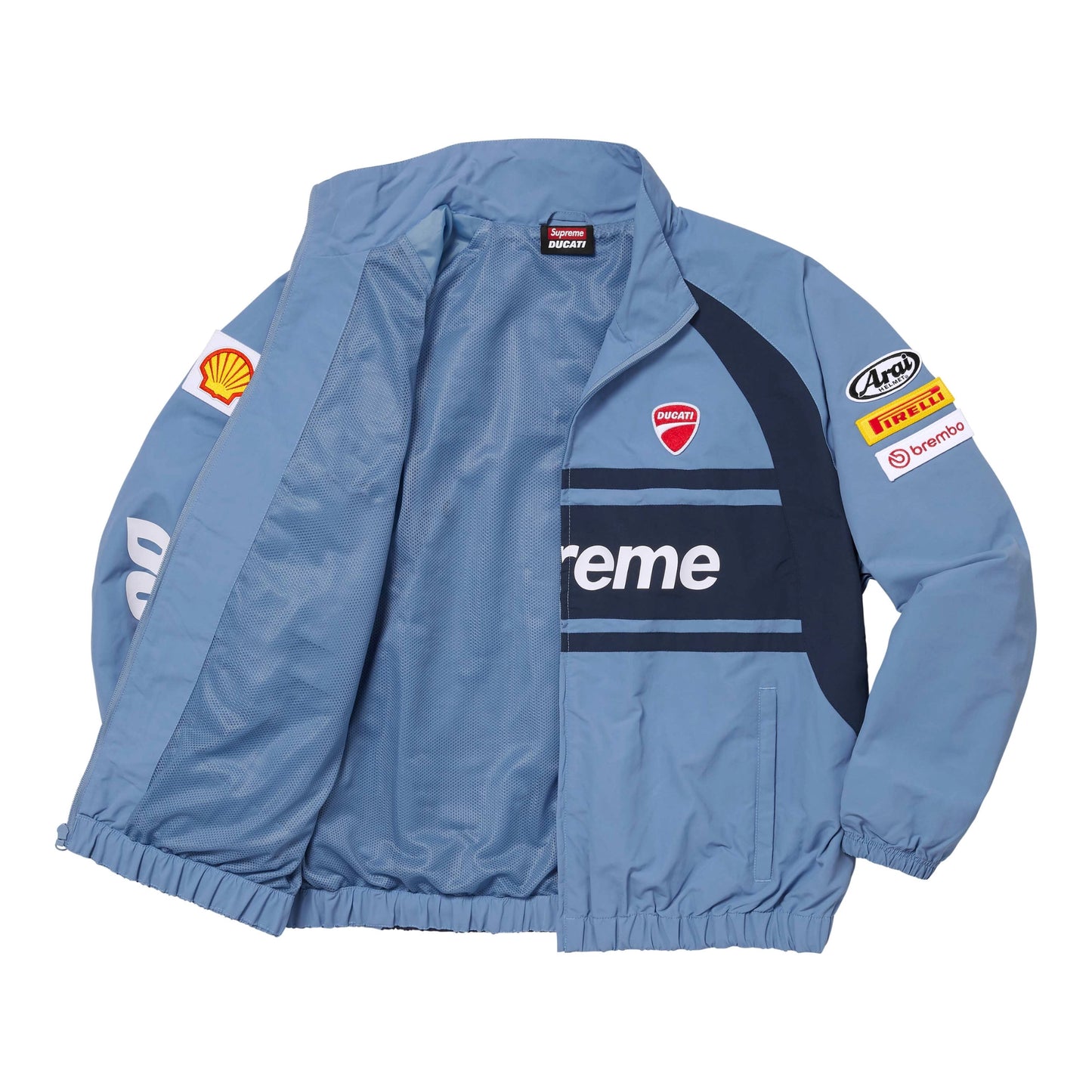 Supreme x Ducati Track Jacket Light Blue