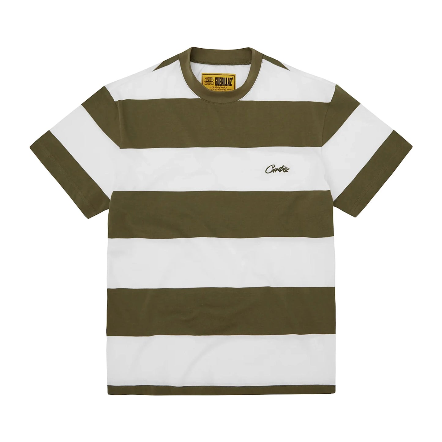 Corteiz Striped Tee Taupe