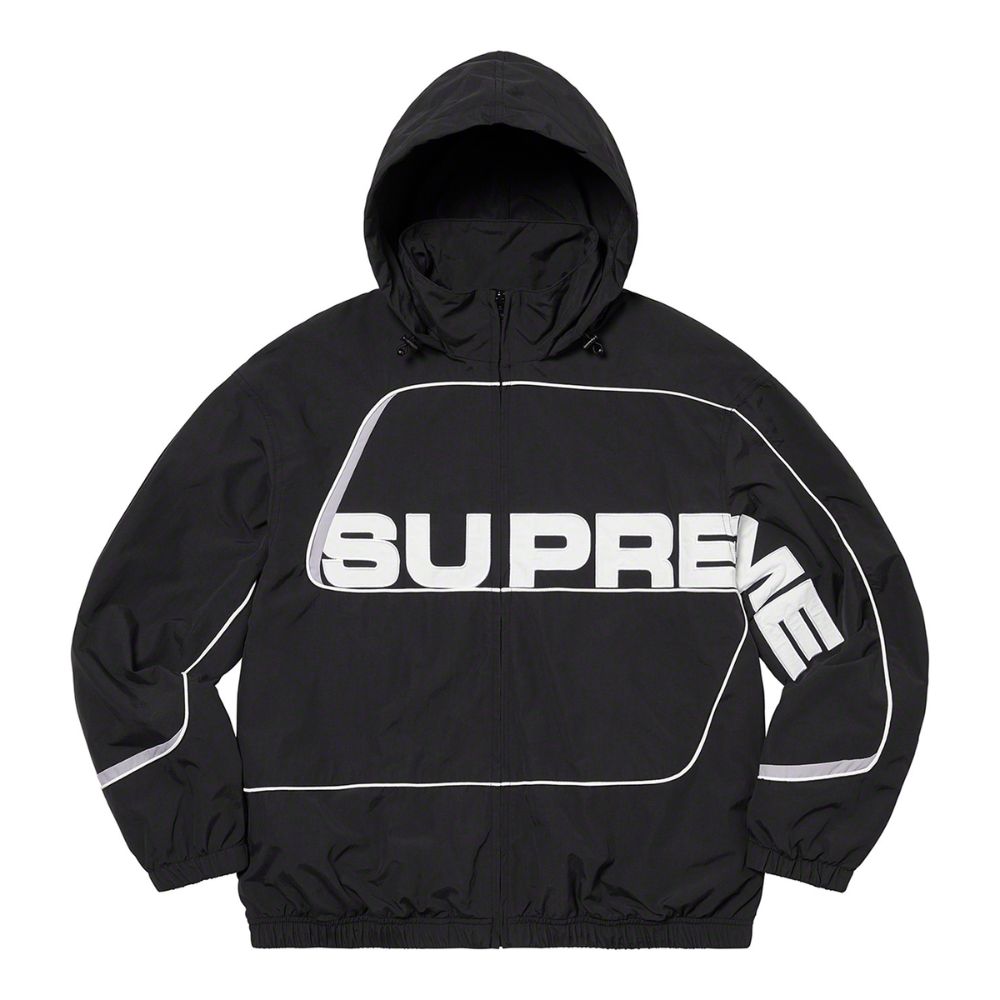 Supreme S Paneled Track Jacket Black Macan Story