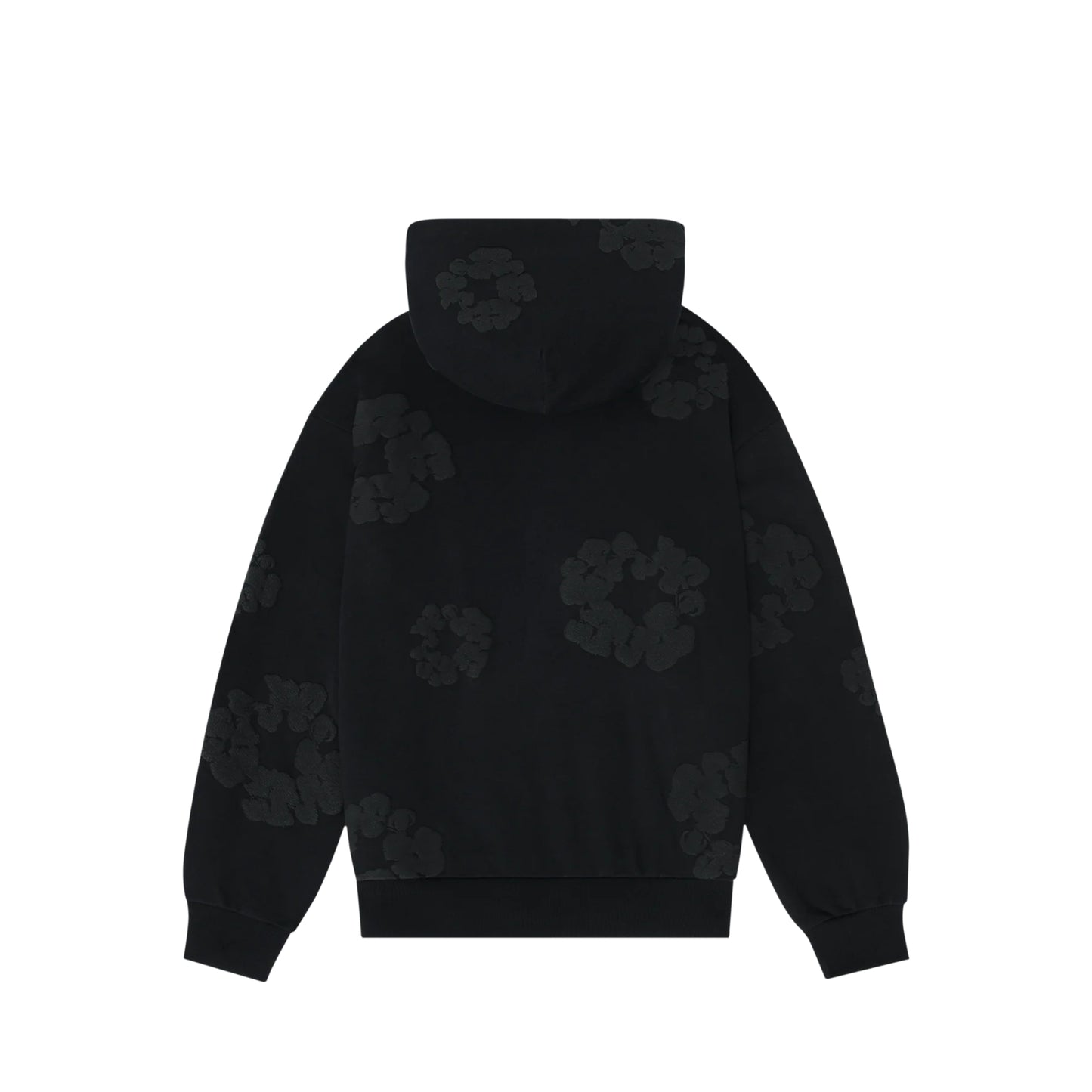 Denim Tears Cotton Wreath Hooded Sweatshirt Black Monochrome