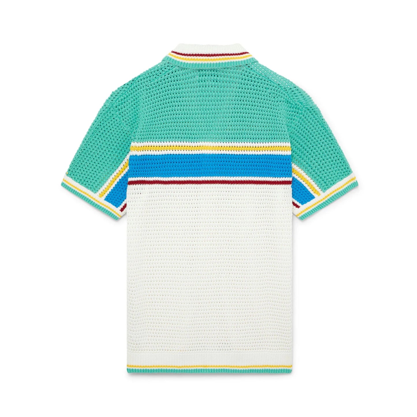 Casablanca Crochet Tennis Shirt White/Green