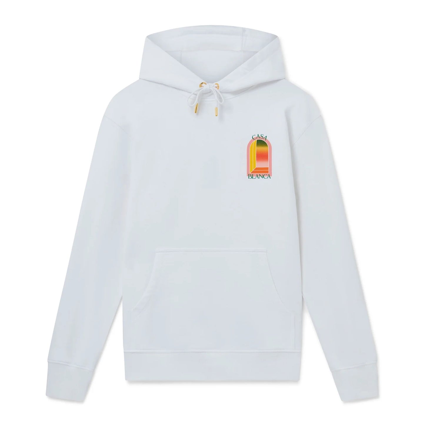 Casablanca Gradient L'Arche Hooded Sweatshirt White