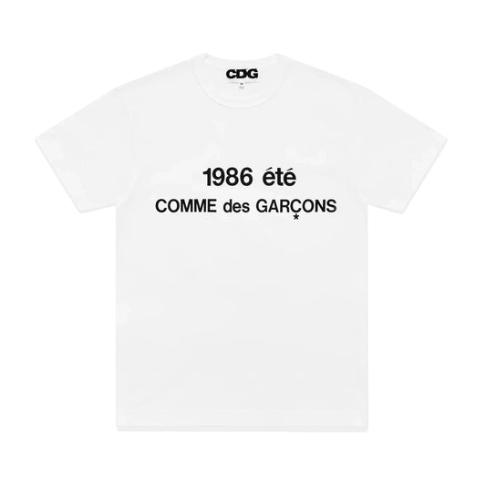Comme des Garçons T-shirt "Été 1986" White