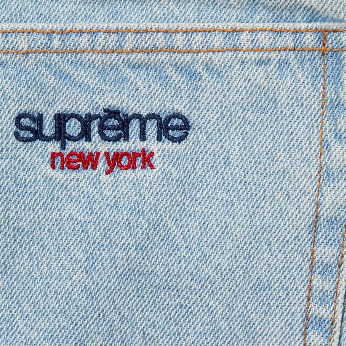 Supreme Spring-Summer 2024 Baggy Jean Washed Indigo