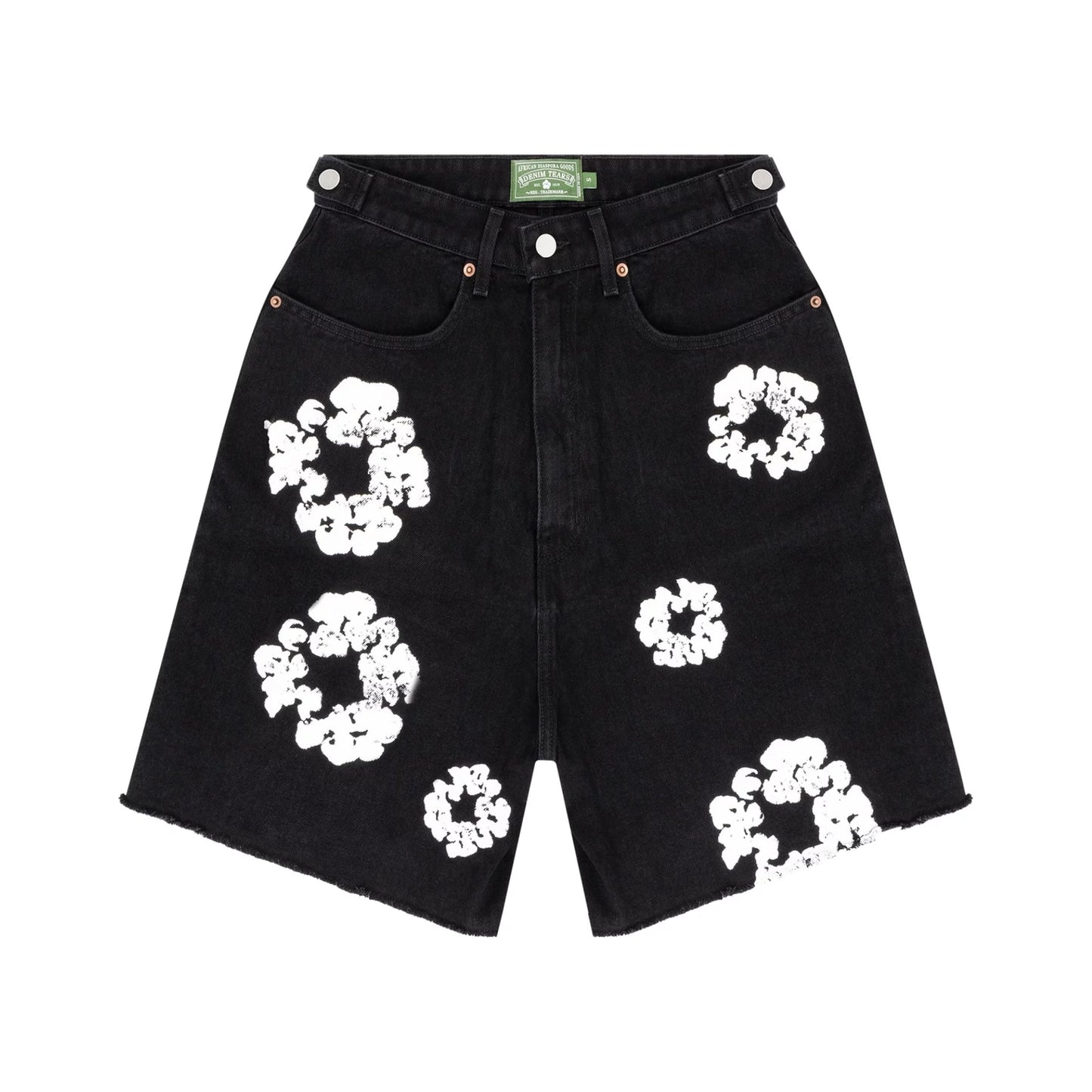 Denim Tears Wreath Jean Short Black