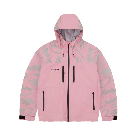 Corteiz Elitework Waterproof Shell Jacket Pink