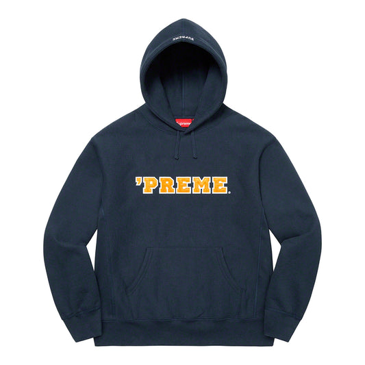 Supreme 'Preme Hooded Sweatshirt Navy