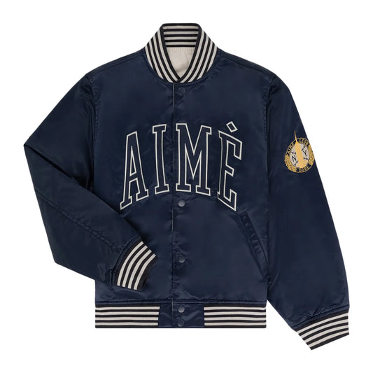 Aimé Leon Dore Reversible Varsity Jacket Navy