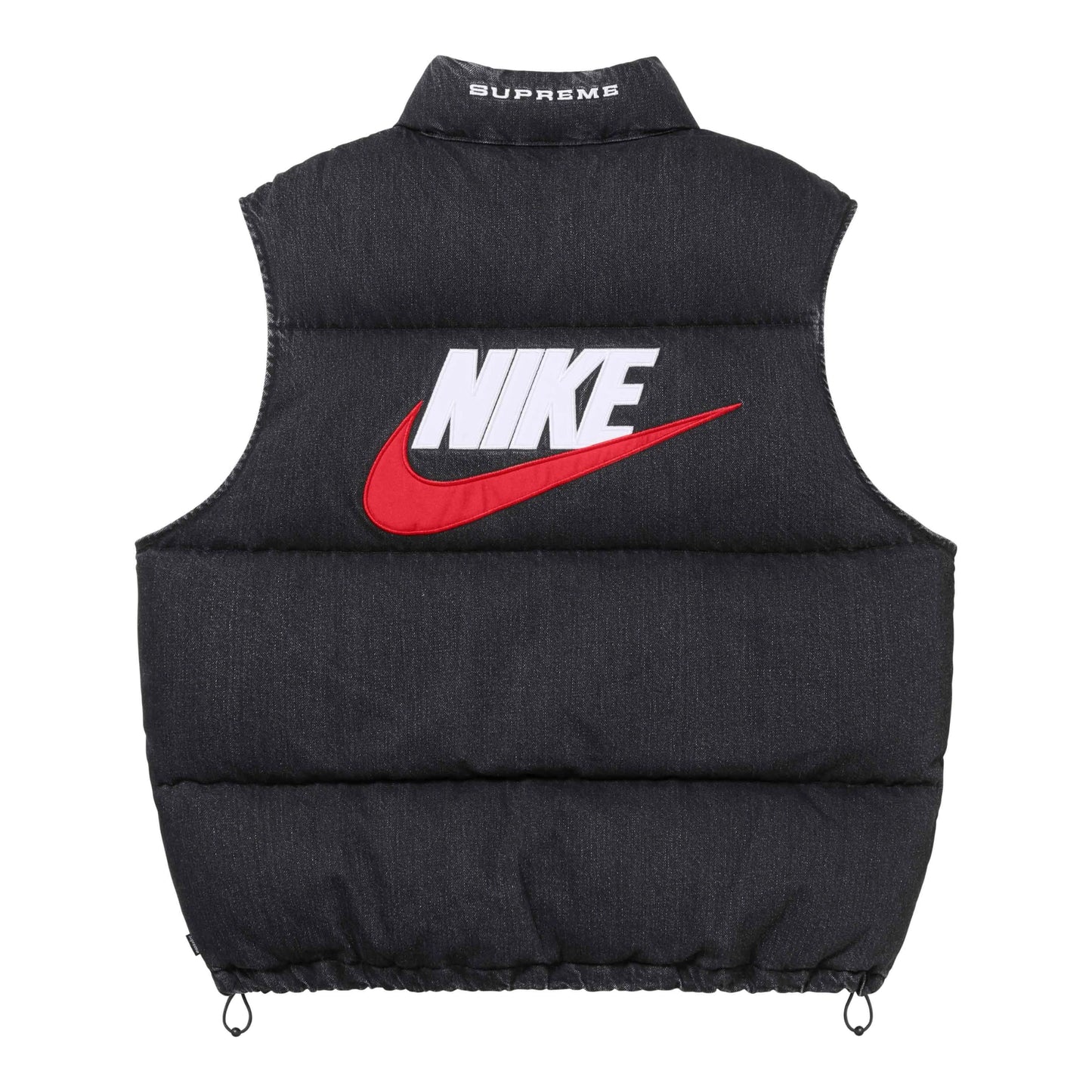 Supreme x Nike Denim Puffer Vest Black