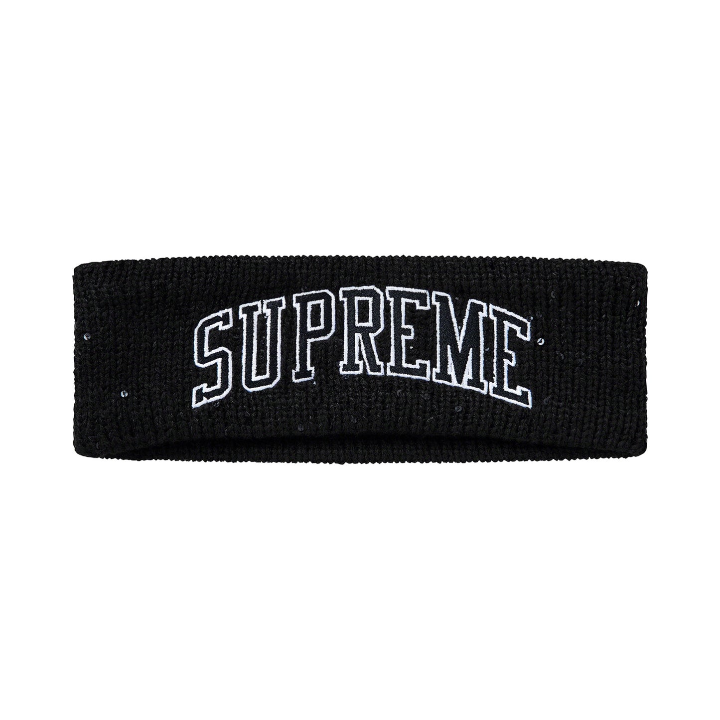 Supreme New Era® Sequin Arc Logo Headband Black