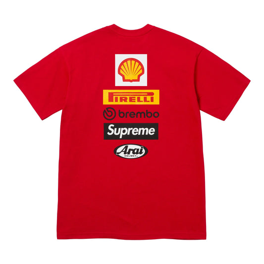 Supreme x Ducati Logos Tee Red