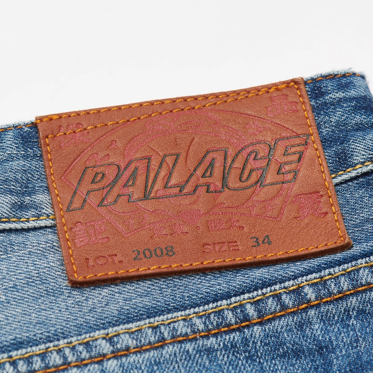 Palace x Evisu Dice Denim Jean Light Wash