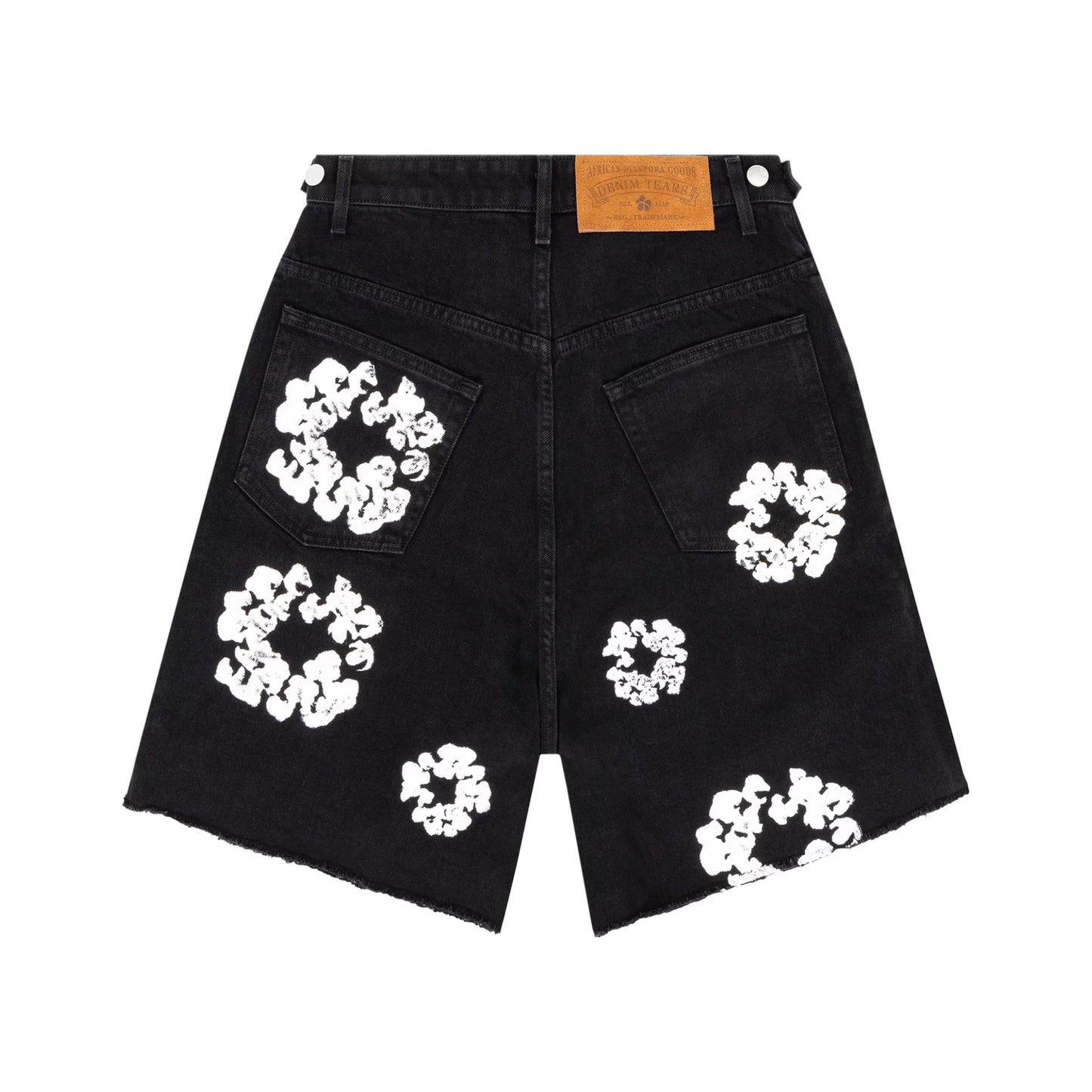 Denim Tears Wreath Jean Short Black