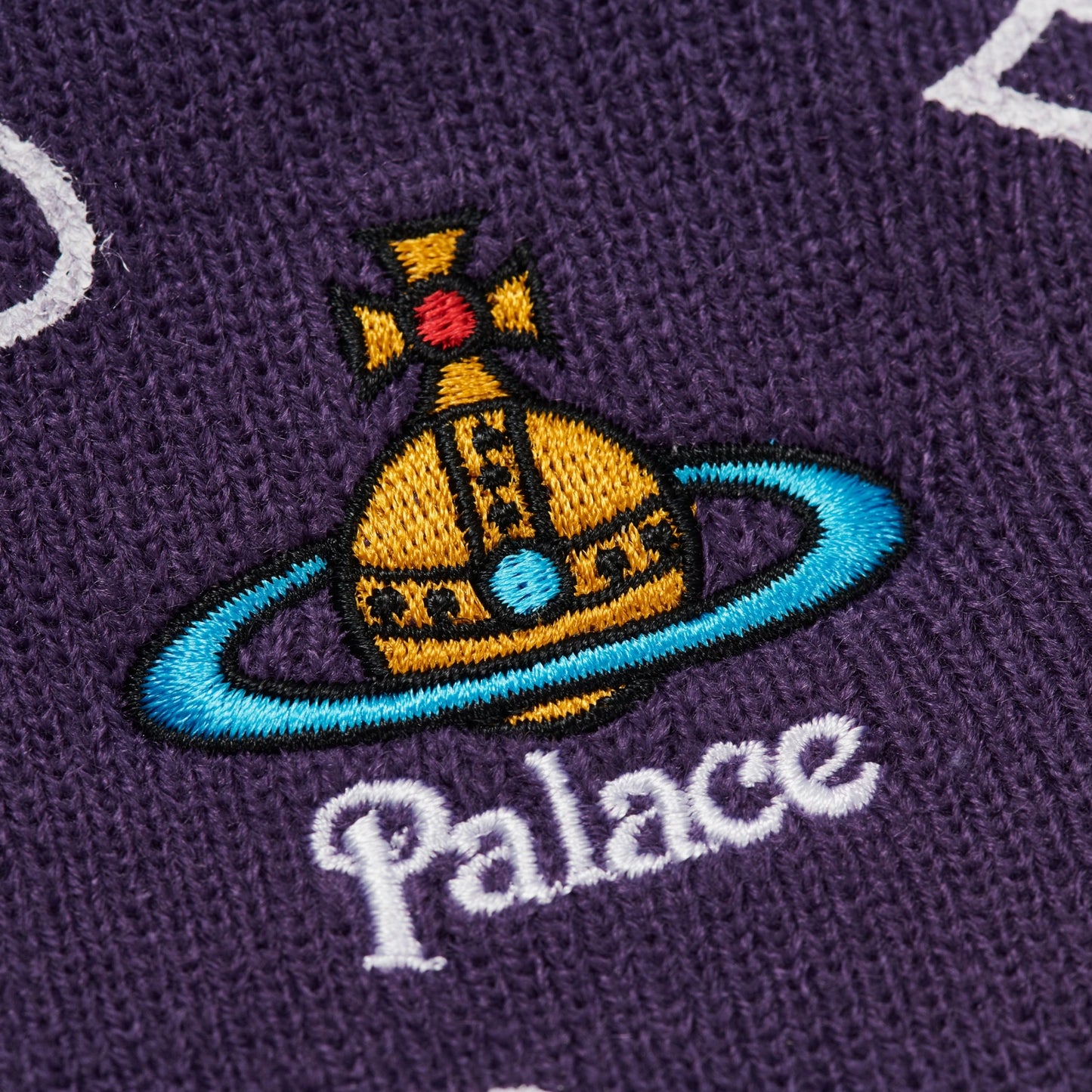 Palace x Vivienne Westwood Jersey Beanie Purple