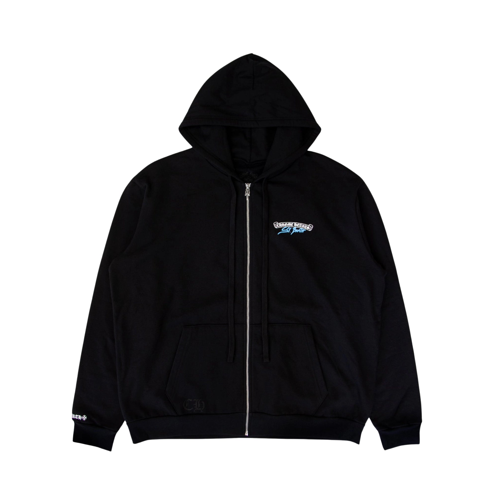 Chrome Hearts St. Barth Exclusive Zip-Up Hoodie Black
