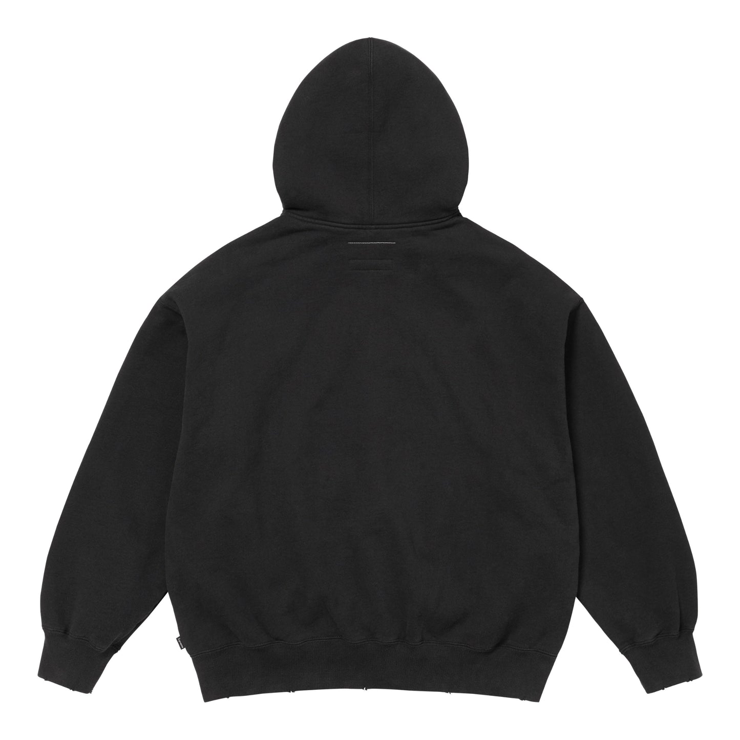 Supreme x MM6 Maison Margiela Zip Up Hooded Sweatshirt Black