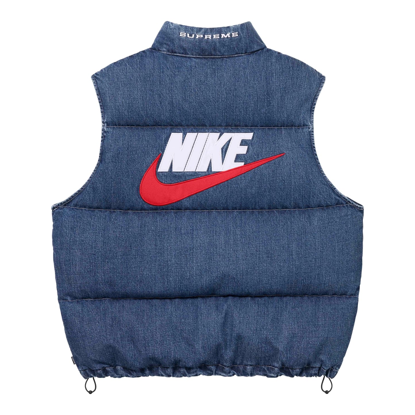 Supreme x Nike Denim Puffer Vest Indigo