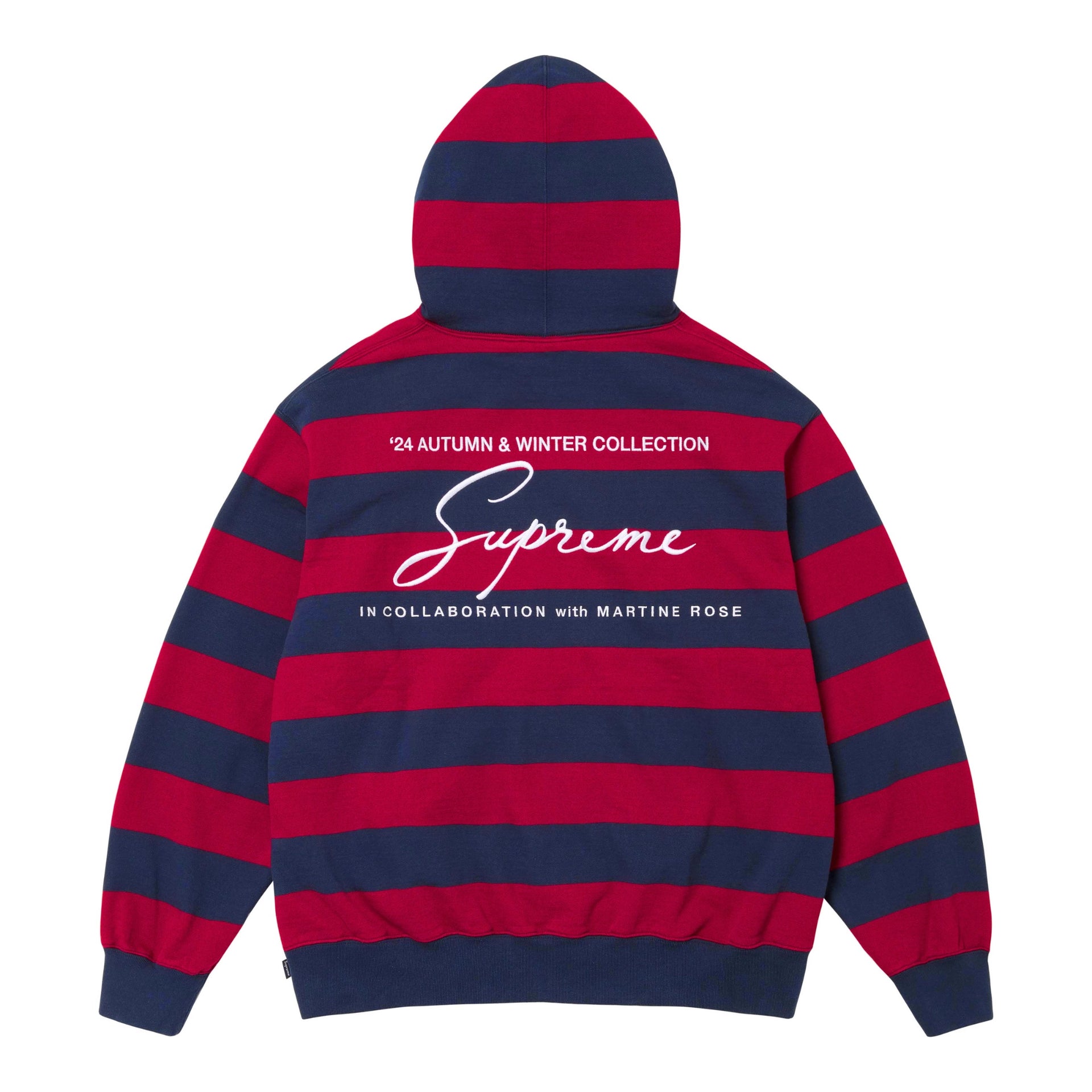 Supreme x Martine Rose Hooded Sweatshirt Stripe