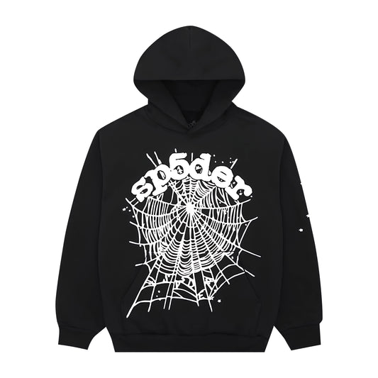 Sp5der OG Web Hoodie Black