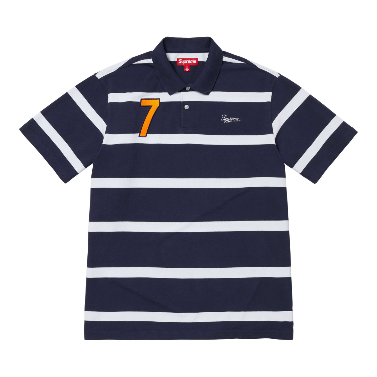 トップス Supreme Washed Stripe Polo Navy Supreme Washed Stripe Polo Black White Navy 3colors 26SS | eBay