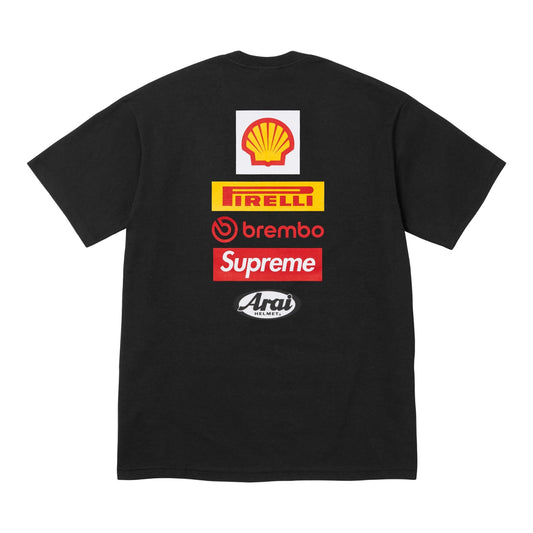 Supreme x Ducati Logos Tee Black