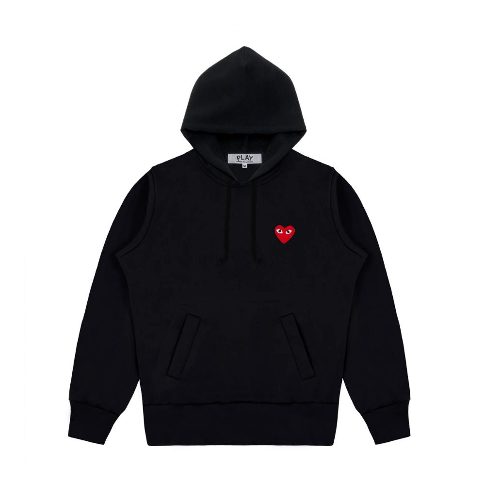 Comme des Garcons Play Red Heart Sweatshirt Black