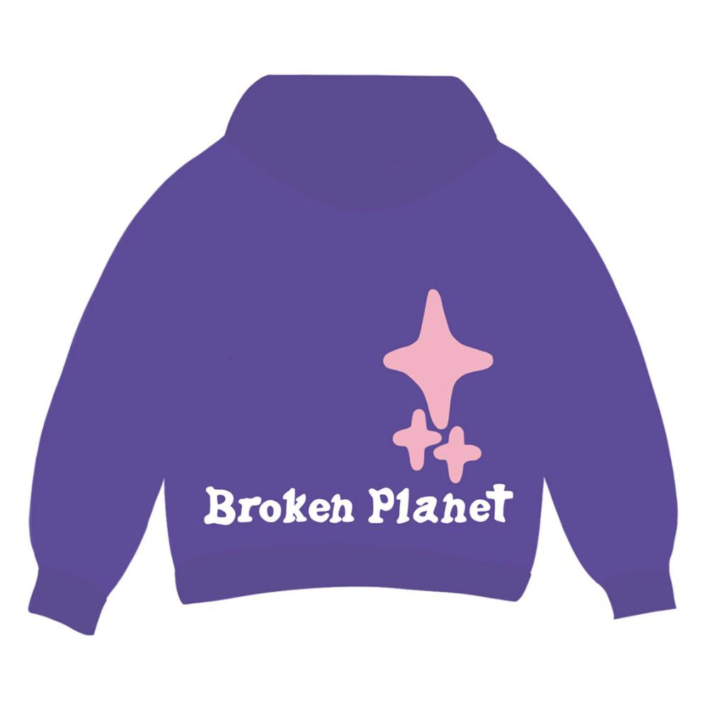 Broken Planet Hoodie Amethyst