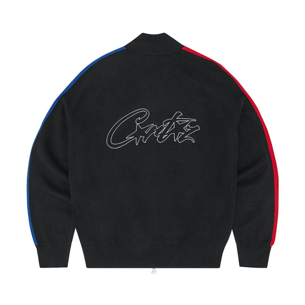 Corteiz VVS Knit Zip Black/Red/Blue