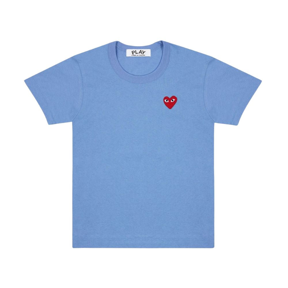 Comme des Garcons PLAY Play Pastelle Red Emblem T-shirt Blue