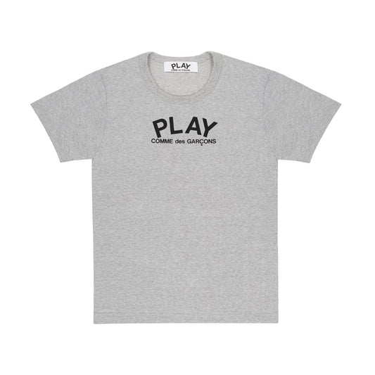 Comme des Garçons Play T-Shirt Black Logo Print Grey