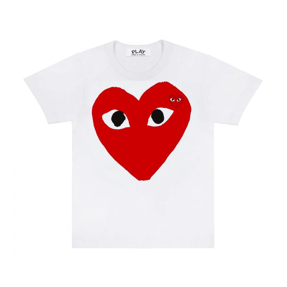 Comme des Garçons Play T-Shirt Big Red Heart White