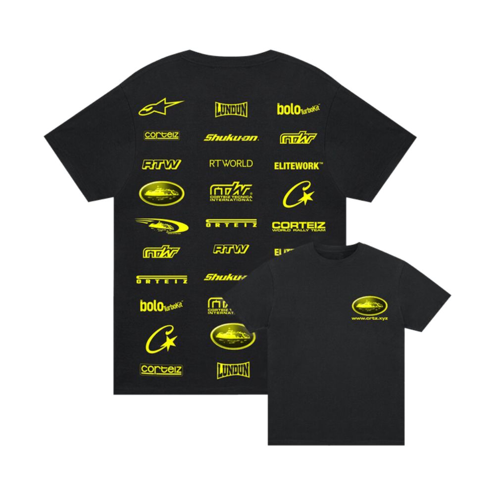 Corteiz Rally Vinylz Tee Black