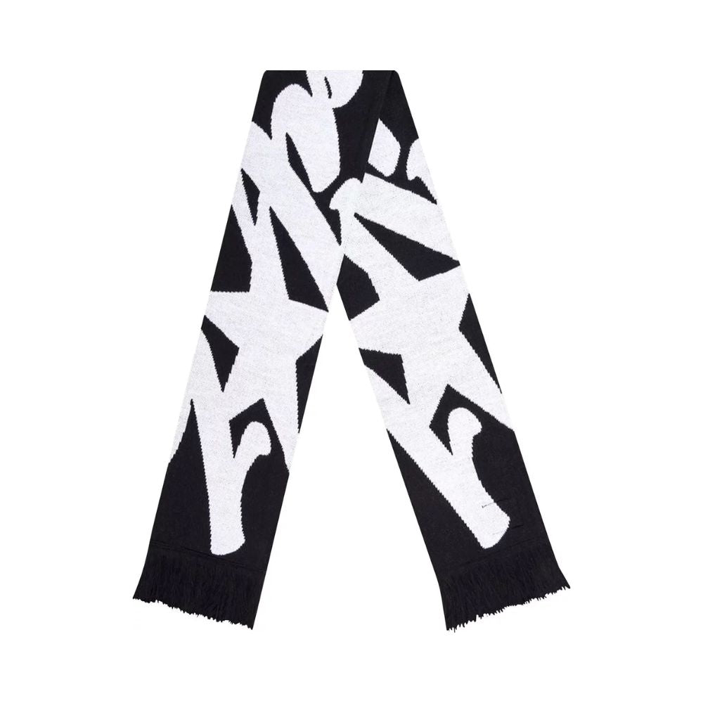 Corteiz Jacquaurd Knit Scarf Black