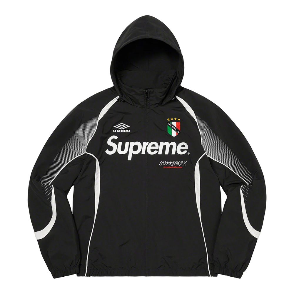 Black and white supreme jacket sale