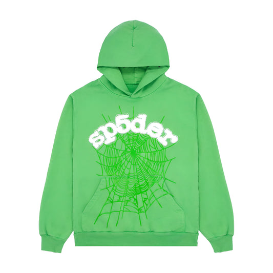 Sp5der Web Hoodie Slime Green